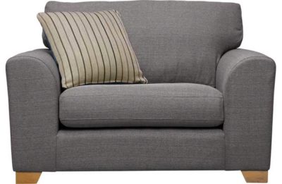 Collection Ashdown Fabric Cuddle Chair - Grey